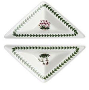 2 piece of botanic garden entertainment small plate porcelain by PORTMEIRION